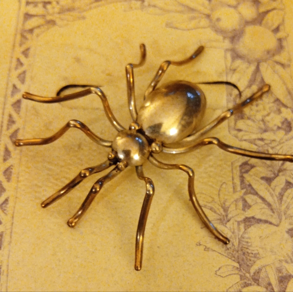 Sterling Silver Spider Brooch